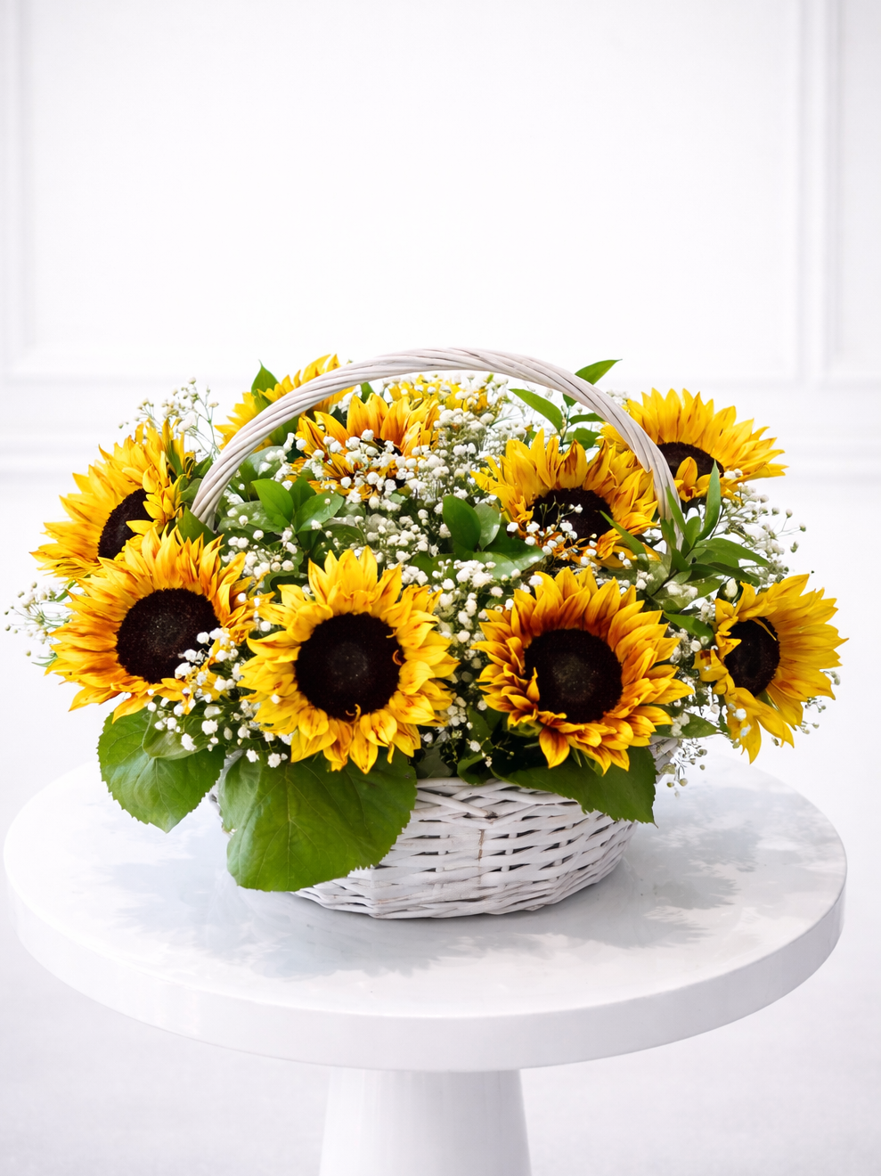 Sunshine Sunflower Basket Bouquet