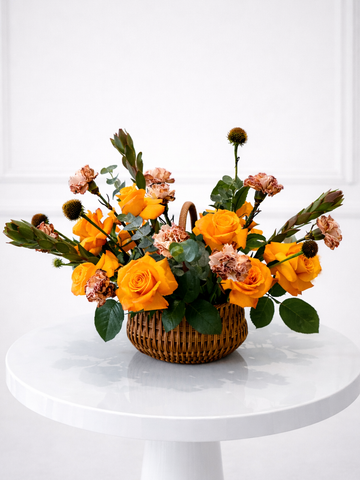 Sunshine Rose Basket